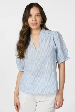 Neo Noir Odesa Dot Stripe Blouse 166039< Bluser & Skjorter