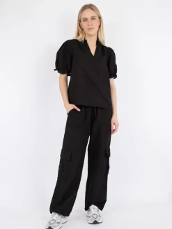 Odesa Linen Blouse*Neo Noir Outlet