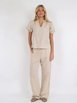 Neo Noir Odesa Linen Blouse< Bluser & Skjorter|Sæt 🛍️