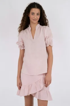 Odesa Linen Blouse*Neo Noir Discount