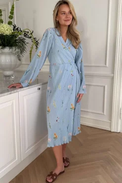 BYIC Ofeliaic Long Wrap Dress A23640< Kjoler