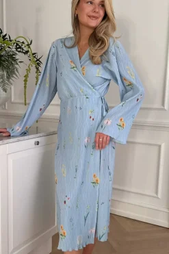 BYIC Ofeliaic Long Wrap Dress A23640< Kjoler