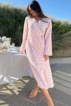 Ofeliaic Long Wrap Dress A23640*BYIC Outlet