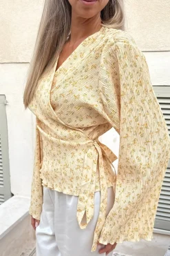 Ofeliaic Wrap Shirt A23939*BYIC Sale