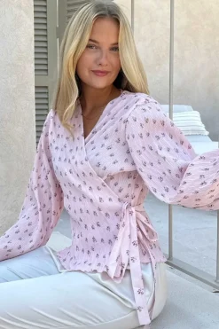 Ofeliaic Wrap Shirt A23939*BYIC Clearance