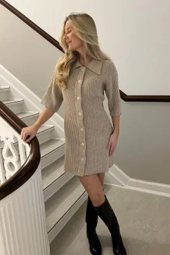 BYIC Oliviaic Knit Dress 1199< Kjoler|Ammevenligt Tøj