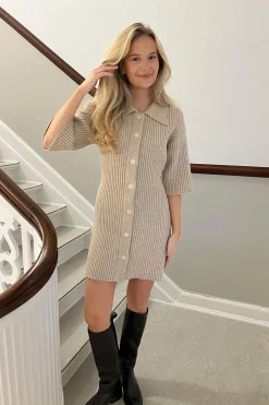 BYIC Oliviaic Knit Dress 1199< Kjoler|Ammevenligt Tøj