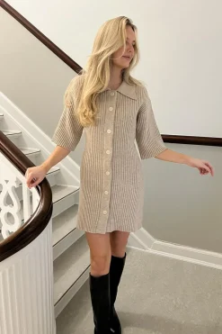 BYIC Oliviaic Knit Dress 1199< Kjoler|Ammevenligt Tøj
