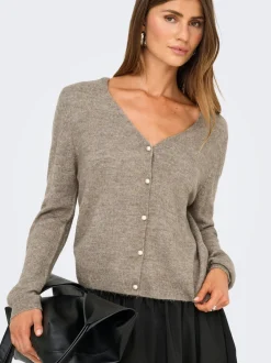 Only Onladele Ls Lace Mix Revers Cardi Cc Knt< Cardigans|Ammevenligt Tøj