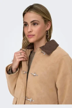 Onlaggie Faux Suede Contrast Jacket*Only New