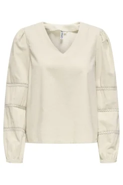 Only Onlaime L/S Cord Tape Blouse Cc< Bluser & Skjorter