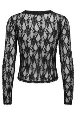 Onlalba L/S V-Neck Lace Top*Only Online
