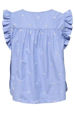 Only Onlamanda Sl Emb Top 15341412< T-Shirts & Toppe|Ammevenligt Tøj