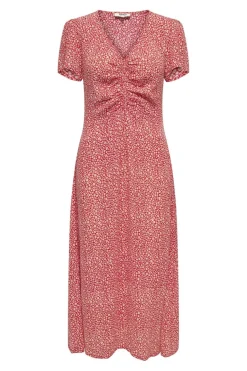 Onlancona Ss V-Neck Dress Moch*Only Outlet