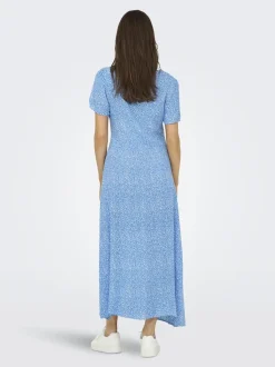 Onlancona Ss V-Neck Dress Moch*Only Outlet