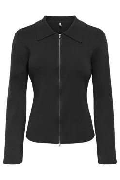 Onlandrea Ls Zip Polo Cardigan Knt*Only Online
