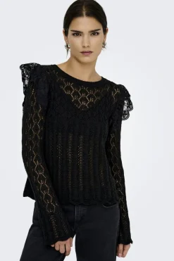 Onlashley Ls O-Neck Mix Knt*Only Outlet