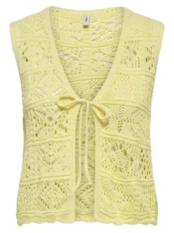 Onlbeach Life Sl Tie Vest Knt*Only Best