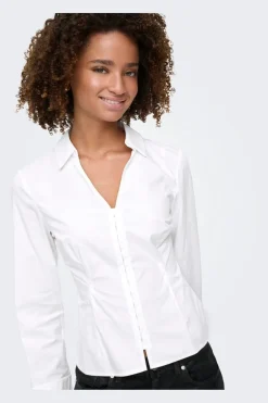 Only Onlbeya Ls Fitted Hook Shirt< Bluser & Skjorter|Ammevenligt Tøj