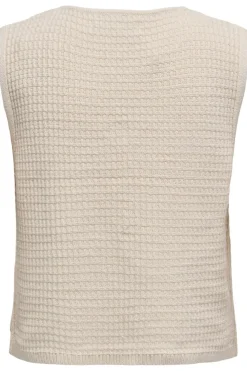 Onlbirtie Sl Tie V-Neck Vest Cc Knt*Only New