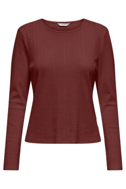 Only Onlbremen O-Neck L/S Top Moch< Bluser & Skjorter