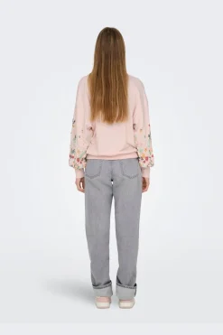 Onlbrooke L/S O-Neck Flower Swt*Only