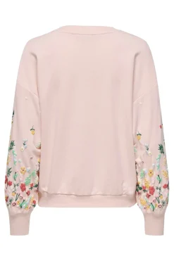 Onlbrooke L/S O-Neck Flower Swt*Only