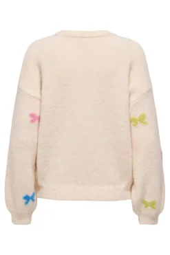 Onlbrunhilda Life Ls Bow O-Neck Knt*Only Discount