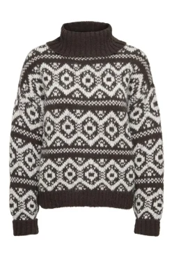 Only Onlcarin Life Ls Jq Loose Rolln Knt< Strik|Bluser & Skjorter