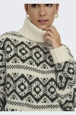 Onlcarin Life Ls Jq Loose Rolln Knt*Only Outlet