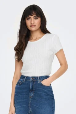 Only Onlcarlotta SS Top< T-Shirts & Toppe