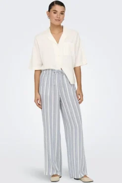 Onlcaro Linen Bl Pull-Up Pant Cc*Only Online