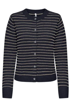 Onlchester Life Ls Stripe Cardi Cc Knt*Only New