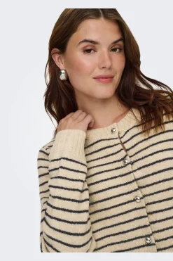 Only Onlchester Life Ls Stripe Cardi Cc Knt< Cardigans|Ammevenligt Tøj