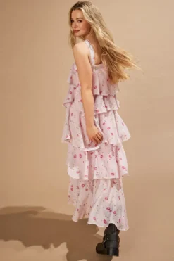 Only Onlcinderella S/L Layered Dress< Kjoler