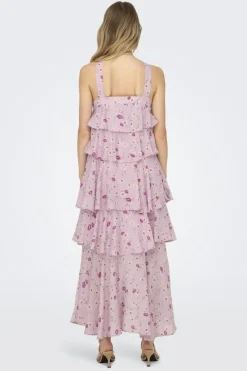 Only Onlcinderella S/L Layered Dress< Kjoler