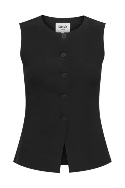 Only Onlclever Life S/L Waistcoat Tlr< Veste|Ammevenligt Tøj