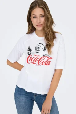 Onlcoca Cola Xmas Life S/S Top*Only Sale