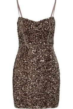 Onlconfidence S/L Sequins Tube Dress*Only Best