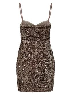 Onlconfidence S/L Sequins Tube Dress*Only Best