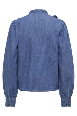 Only Onldasha-Sevigny L/S Frill Shirt Akm< Bluser & Skjorter|Ammevenligt Tøj