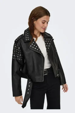 Only Onldestiny Faux Leather Biker< Overtøj & Jakker