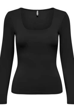 Only Onlea L/S 2-Way Deep Neck Top< Bluser & Skjorter
