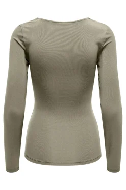 Only Onlea L/S 2-Way Deep Neck Top< Bluser & Skjorter