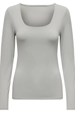 Only Onlea L/S 2-Way Deep Neck Top< T-Shirts & Toppe