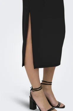 Only Onlea S/L Long Slit Dress Now< Kjoler