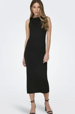 Only Onlea S/L Long Slit Dress Now< Kjoler