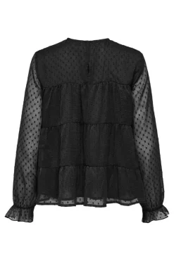 Only Onleliza Life Ls Dobby Top< Bluser & Skjorter