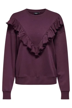 Onlely L/S O-Neck Fringe Swt*Only Discount