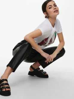 Only Onlemily St Faux Leather< Bukser, Jeans & Leggings